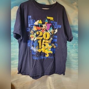 Disney Parks by Hanes unisex XL Tshirt Disney World 2015‎